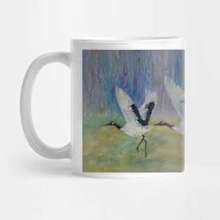 White cranes Mug